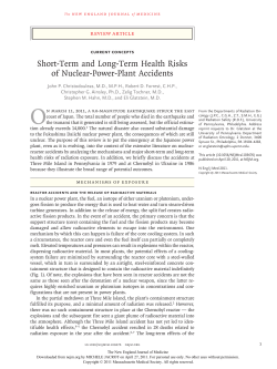 Short-Term and Long-Term Health Risks of Nuclear