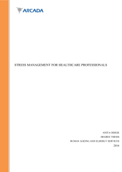 stress management for healthcare professionals