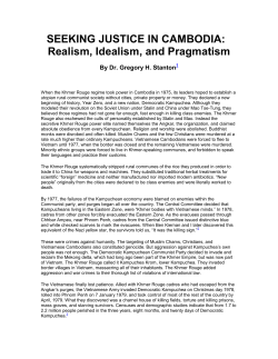 Seeking Justice in Cambodia: Realism, Idealism