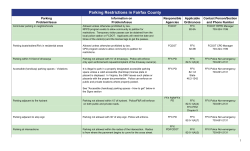 Parking Restrictions in Fairfax County