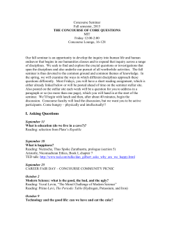 Friday Seminar (Fall 2015) - Concourse