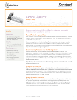 Sentinel SuperPro - SafeNet and Gemalto Merger