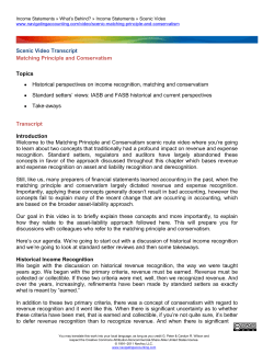 Scenic Video Transcript Matching Principle and Conservatism