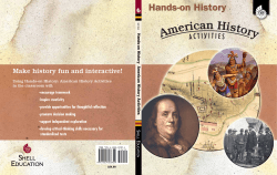 Hands-on History American History Activities