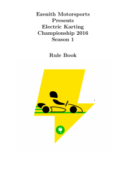 Ezenith Motorsports Presents Electric Karting Championship 2016