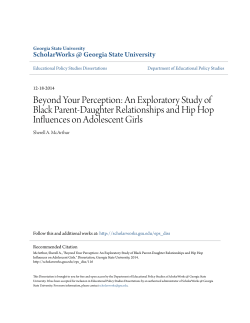 Beyond Your Perception - ScholarWorks @ GSU