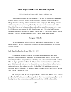 Giles-Clough Glass Co. and Related Companies