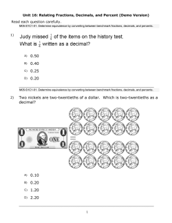 0.50 0.40 0.25 0.20 Two nickels are two