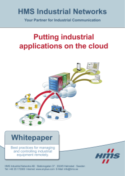 HMS Industrial Networks Whitepaper