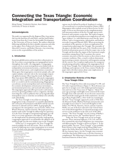 Connecting the Texas Triangle