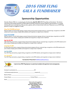 FISH Fling Sponsorships - Herndon