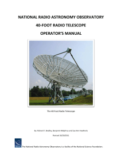 national radio astronomy observatory 40-foot radio