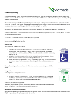 Disability parking - Latrobe City Council