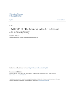 ENIR 395.01: The Music of Ireland