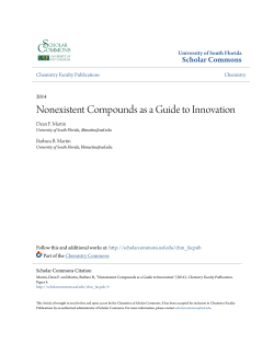 Nonexistent Compounds as a Guide to Innovation