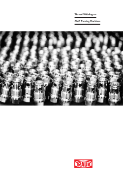 Thread Whirling on CNC Turning Machines