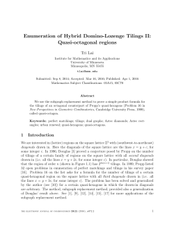 Enumeration of Hybrid Domino-Lozenge Tilings II: Quasi