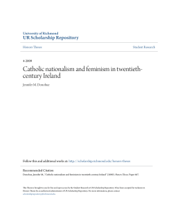Catholic nationalism and feminism in twentieth