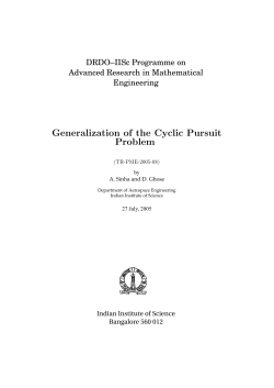 Generalization of the Cyclic Pursuit Problem