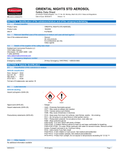 oriental nights std aerosol - Rubbermaid Commercial Products