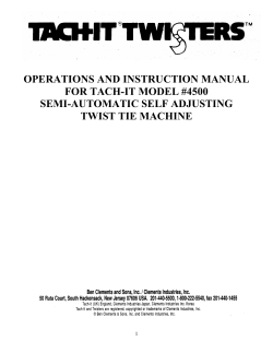 Model 4500 Instruction Manual - Tach-It
