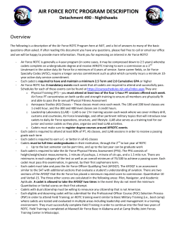 AIR FORCE ROTC PROGRAM DESCRIPTION