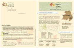 coming - Friends of Hospice
