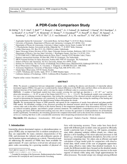 A PDR-Code Comparison Study