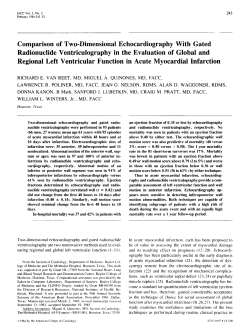 Comparison of two-dimensional echocardiography with