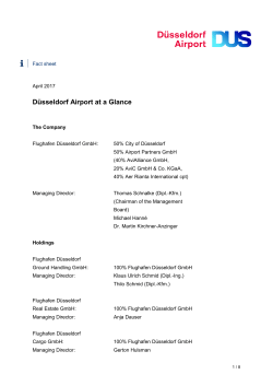 D&uuml;sseldorf Airport at a Glance