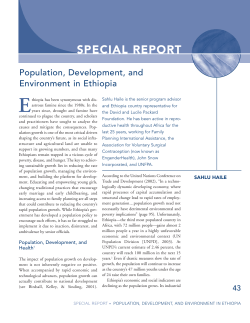 Population, Development, and Environment in Ethiopia