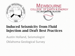 Austin Holland of the Oklahoma Geological Survey