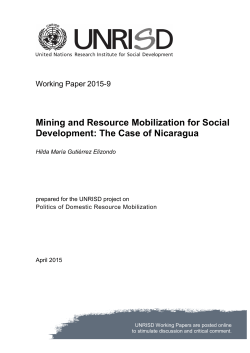 Mining and Resource Mobilization for Social Development
