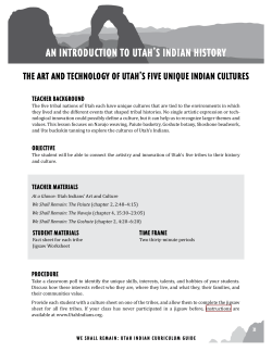 an introduction to utah`s indian history