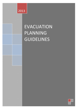 evacuation planning guidelines - Singapore Civil Defence Force