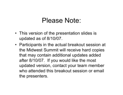 Please Note: