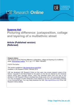 Picturing difference: juxtaposition, collage and layering of a
