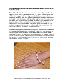 1. Lesson plan~ Marsh Grass Bracelets: Measuring an Unbroken