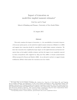 Impact of truncation on model-free implied moment estimator