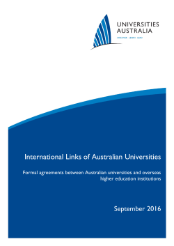 International Links Summary 2016