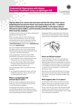 Endometrial Hyperplasia with Atypia