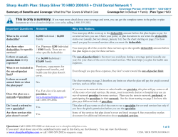 Sharp Silver 70 HMO 2000/45 + Child Dental Network 1