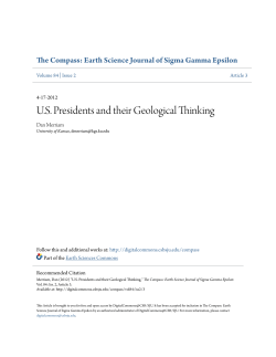 US Presidents and their Geological Thinking