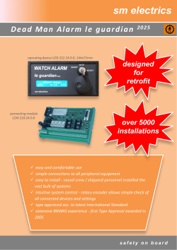 Dead Man Alarm for ER