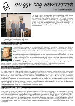 March 2006 Edition - Shaggy Dog Storytellers