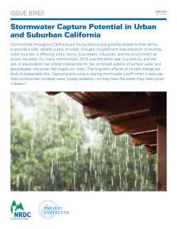 NRDC: Stormwater Capture Potential in Urban and Suburban