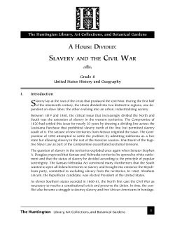 Slavery and the Civil War