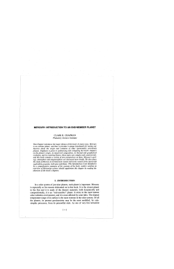 MERCURY: INTRODUCTION TO AN END