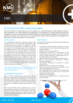 A future proof LNG measuring system