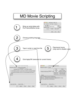write MD Movie scripts and custom MultAlign Viewer headers